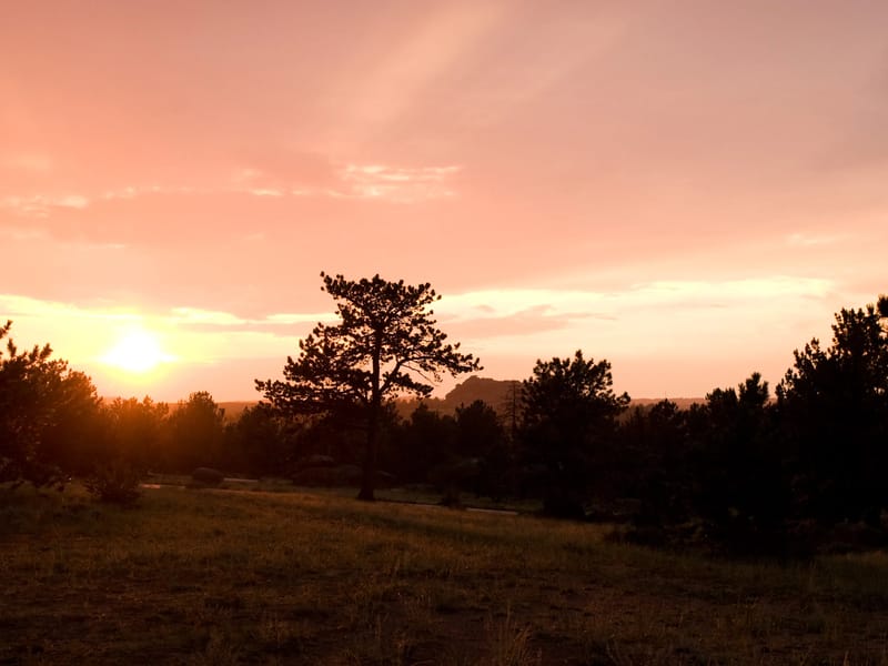 Vedauwoo Glens sunset