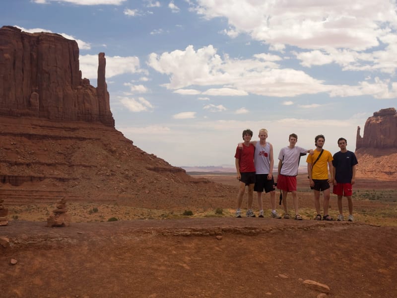 Group Picture Along Drive