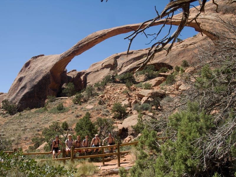Group Picture in Front of Landscape Arch