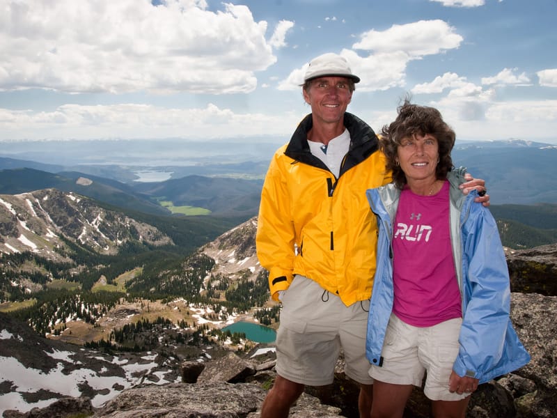 Herb and Lolo at summit of Mt. Ida