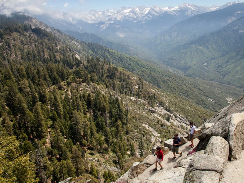 Descent from Moro Rock