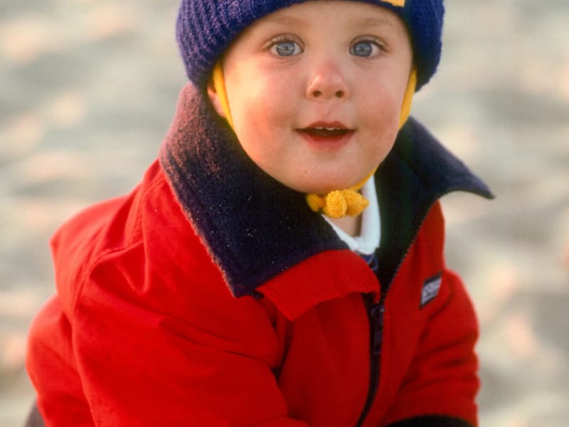 Young Andrew at Menemsha Beach