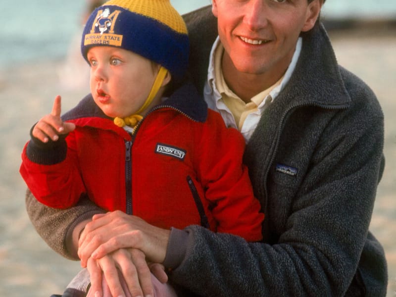 Herb and Andrew watching Menemsha Sunset - LEG