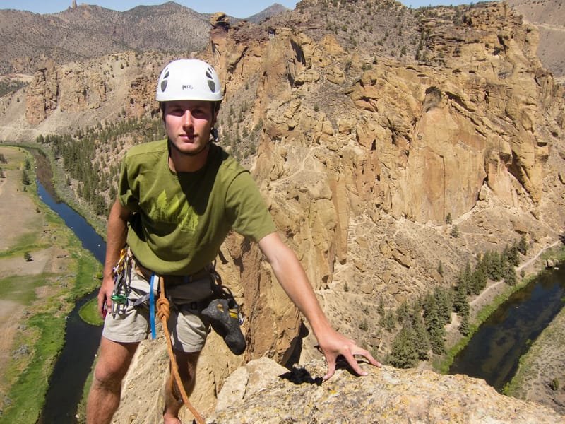 Tom at Summit of "Wherever I May Roam"