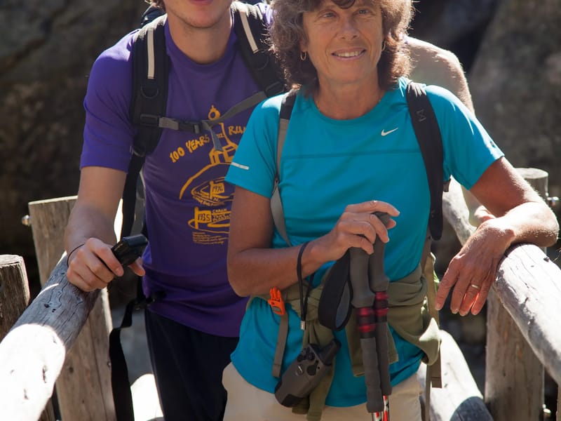 Lolo and Tom on route to Colchuk Lake