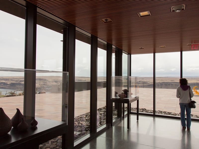 Native American Basket Sculptures and Viewpoint