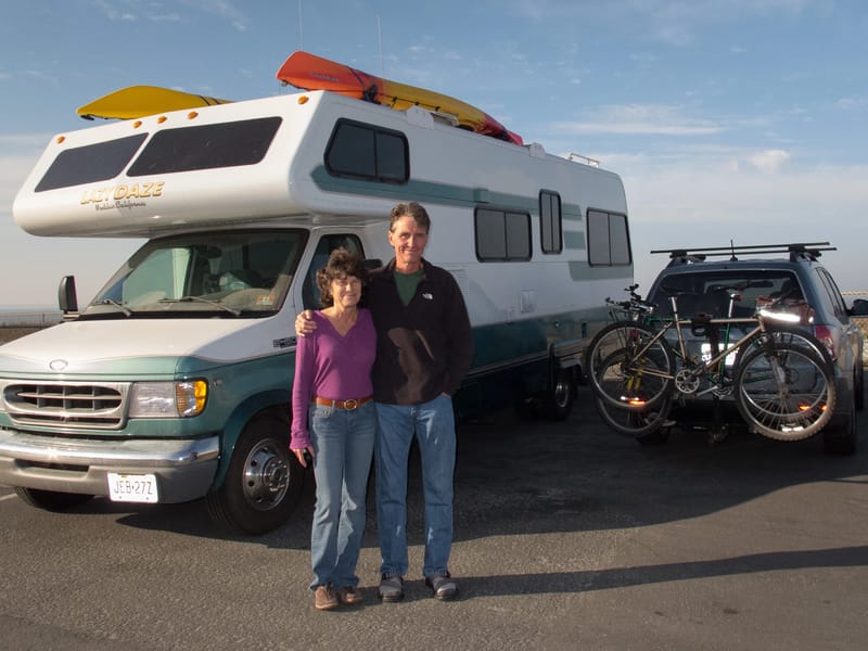 Herb and Lolo camping at Pacifica
