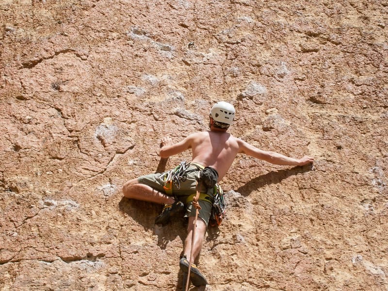 Tommy on a Crimpy Lead