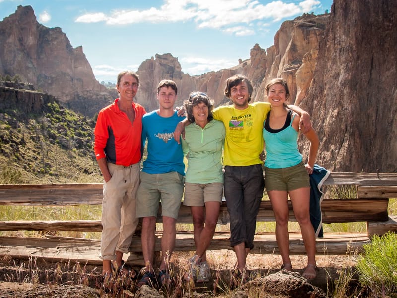 Gaidus Family and Celeste at Smith Rock