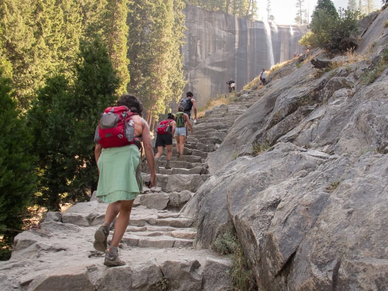 Hiking to Vernal Falls