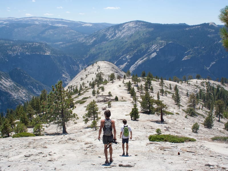 Boys on Final Approach to North Dome