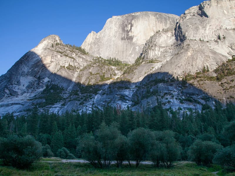 Half Dome view from Dry Mirror Lake