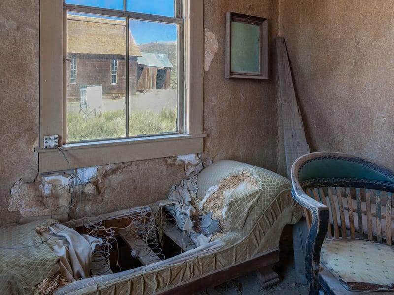 Bodie Interior Couch with Window View