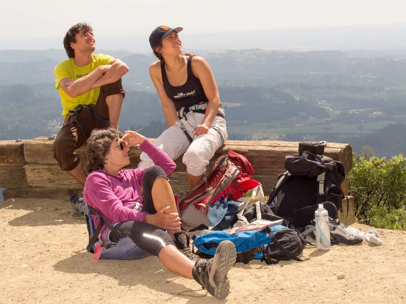 Watching Mount Saint Helena Climbers