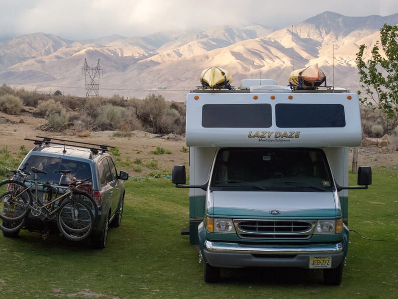 Camping at Keough Hot Springs