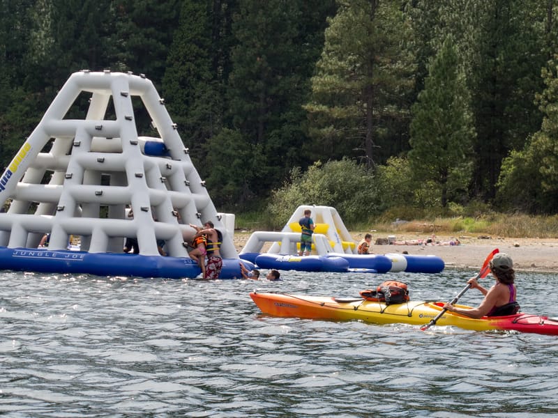 Lolo in Lake Siskiyou Splash Zone