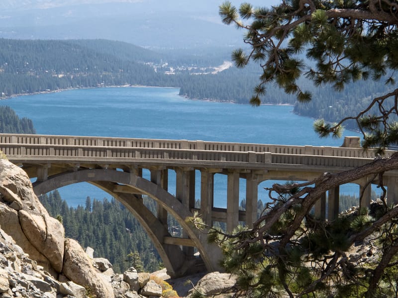 Rainbow Bridge and Donner Lake