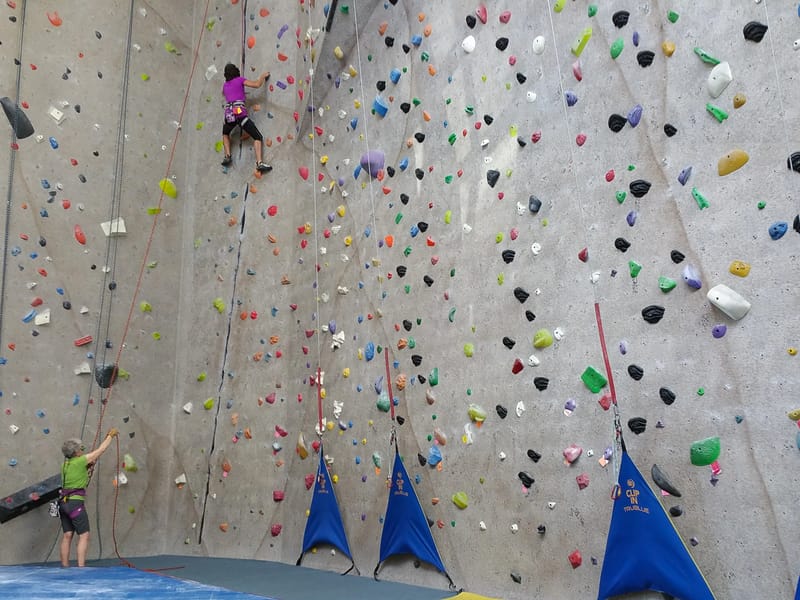 Lolo and Kitty at Climb Iowa