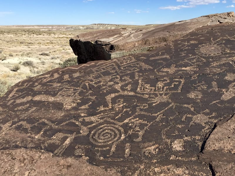Petroglyphs by Martha's Butte