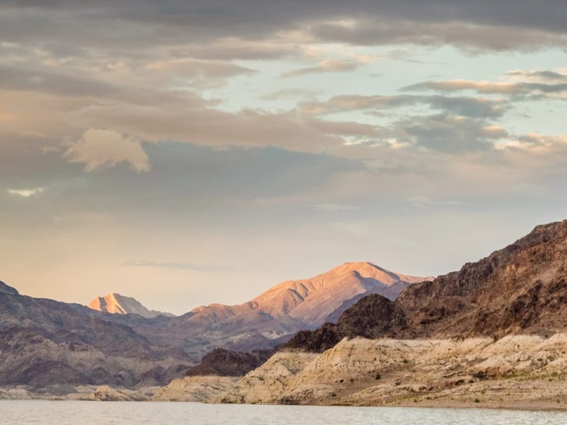 The hills surrounding Boulder Basin