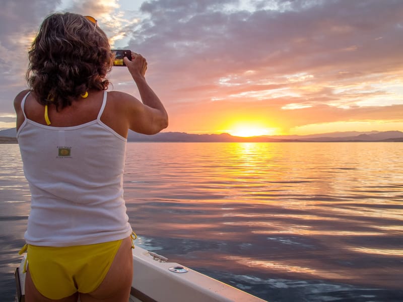 Lolo admiring the sunset