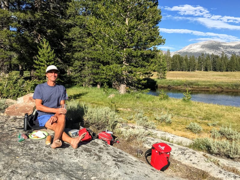 Cocktail hour in Tuolumne Meadow
