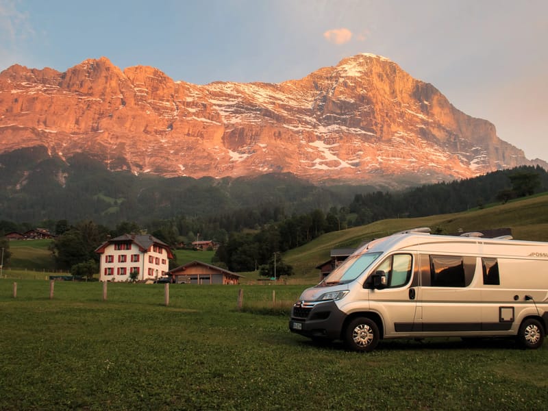 Grindelwald - Camping at the base of the Eiger