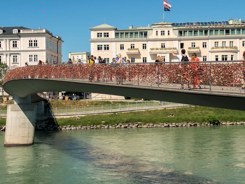 Lover's Locks on Makartsteg Bridge
