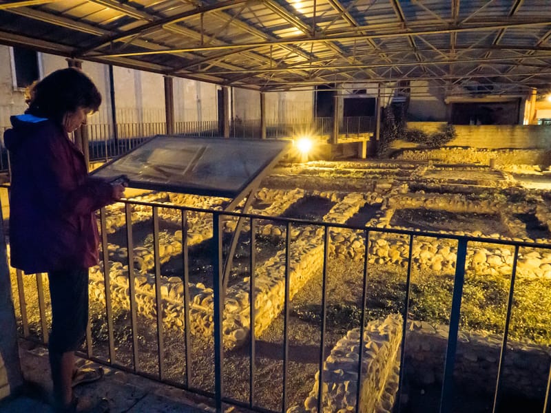 Remains of a 1st century Roman settlement unearthed in 1974