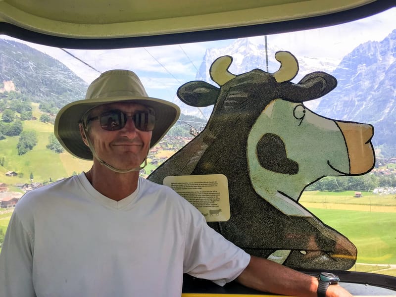 Herb on the Mannlichen Cable Car