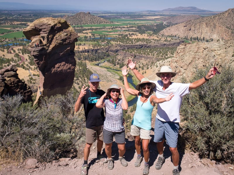 Happy Hikers atop Misery Ridge