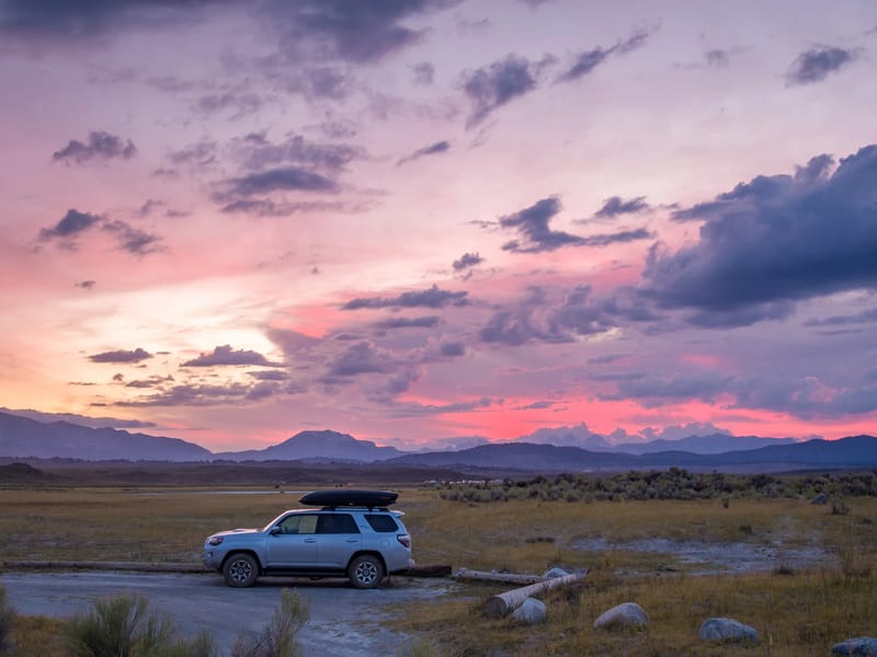 Sunset over Long Valley