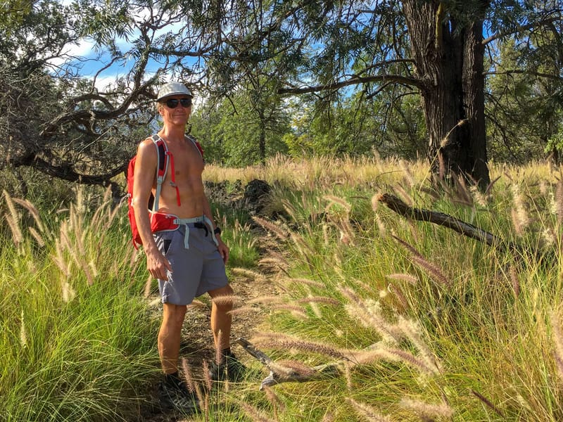 The Pu’u Wa’awa’a cinder cone hike begins
