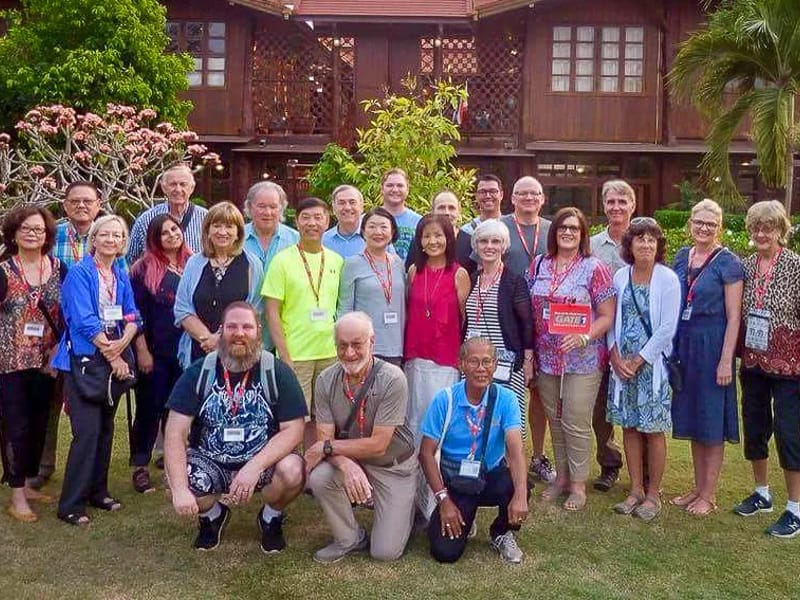 Our fellow travelers at our final dinner together