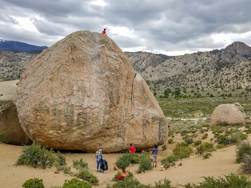 Tiny Andrew atop High Plains Drifter