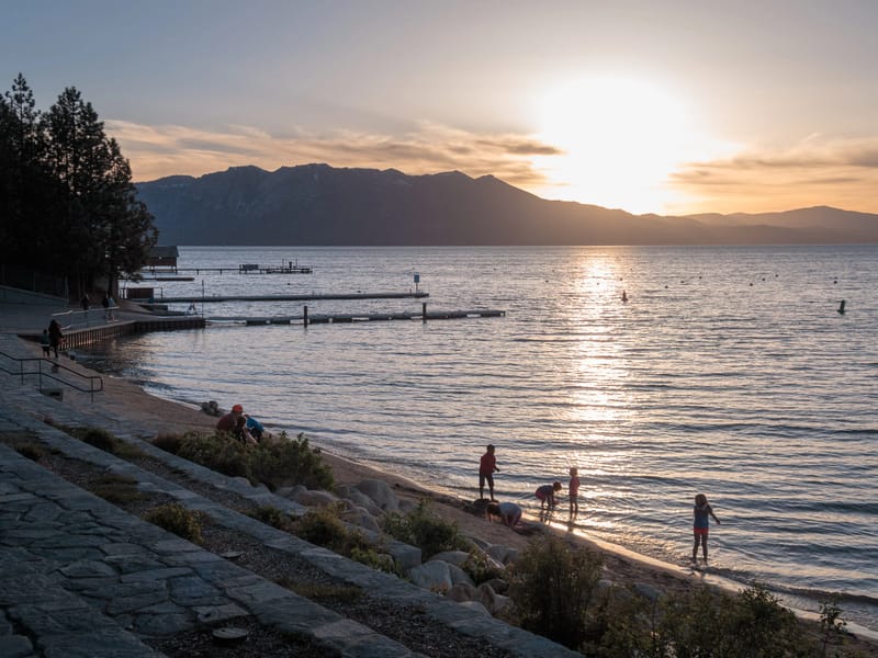 Sunset over Lake Tahoe