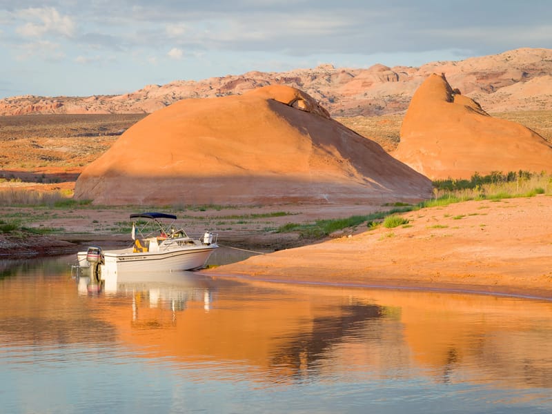 Our campsite in Halls Creek Bay