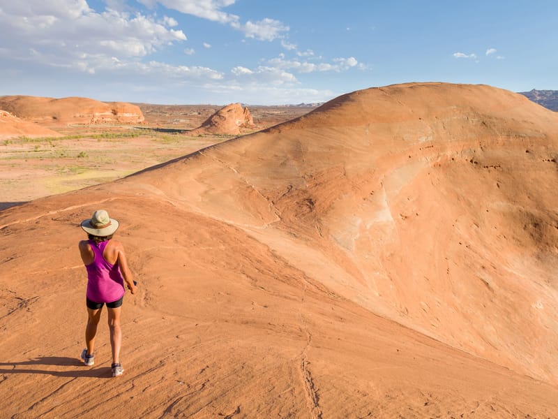 Waterpocket Fold near our campsite on Halls Creek Bay