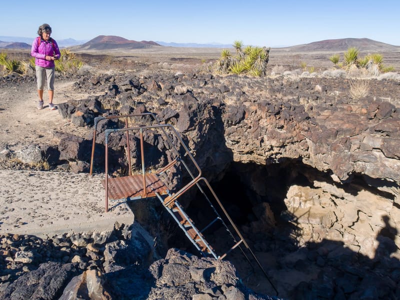 Approaching the lava tube