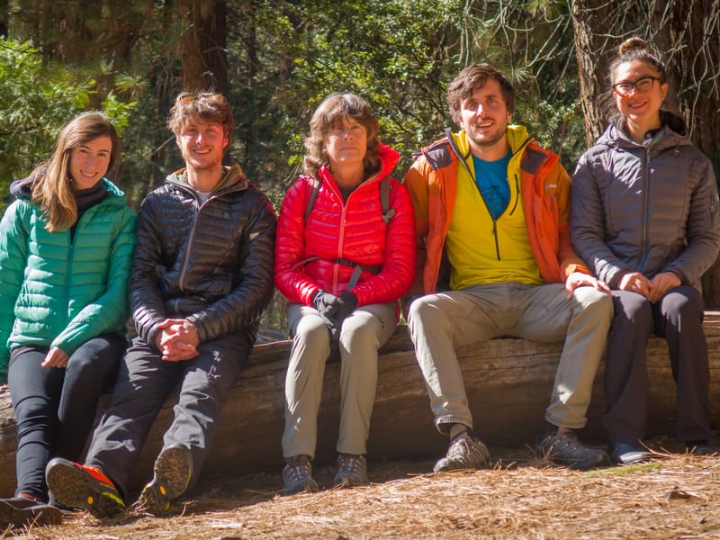 Post-brunch happy family