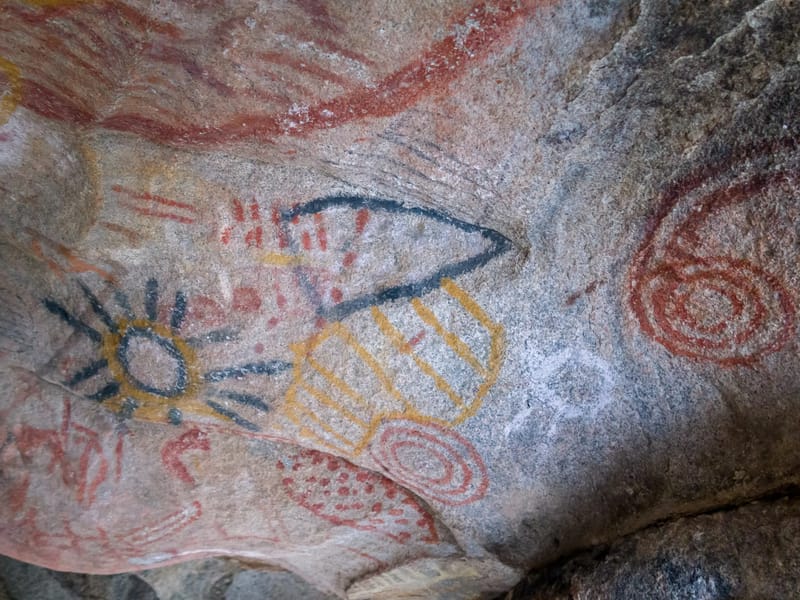 1,000 year old Cochimi cave paintings