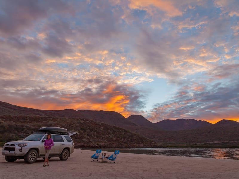 Evening light - Playa El Requeson on Bahia Concepcion