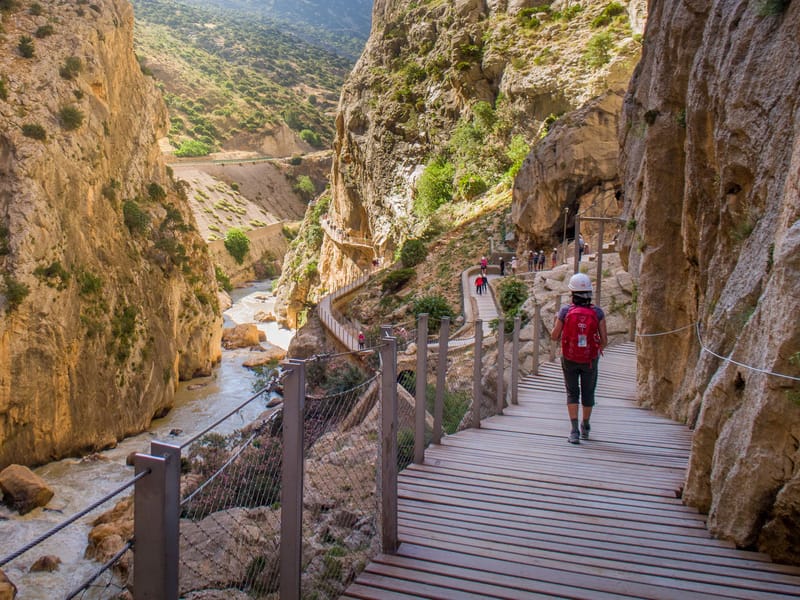 Lolo along the Caminito del Rey