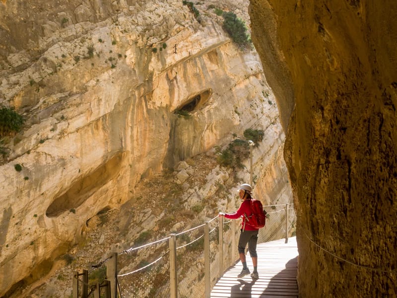 Lolo along the Caminito del Rey