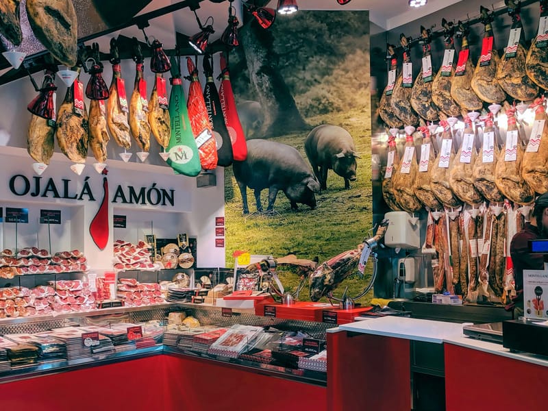 Jamon, as far as the eye can see