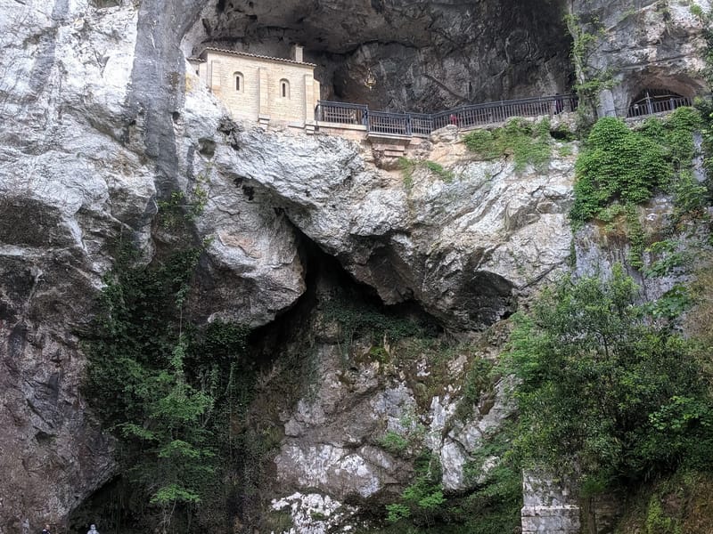 Santa Cueva, a hillside cave where, according to legend, the Virgin Mary appeared in 722 AD