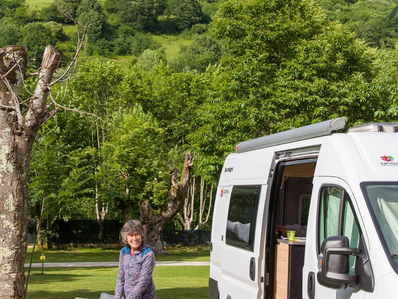 Our campground in the Picos de Europa