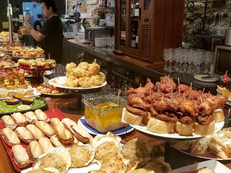 Yummy dinner at the Baztan Pintxos and Bar