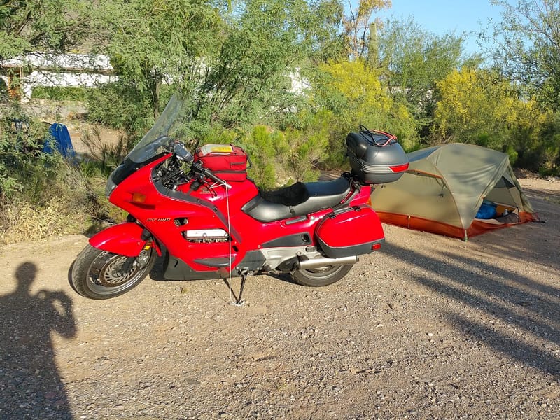 Campsite with Honda