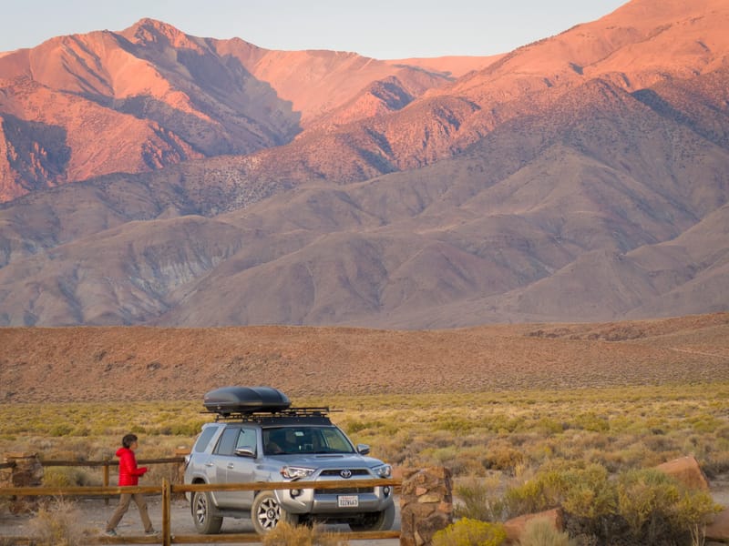 Along Fish Slough Road in the Volcanic Tablelands